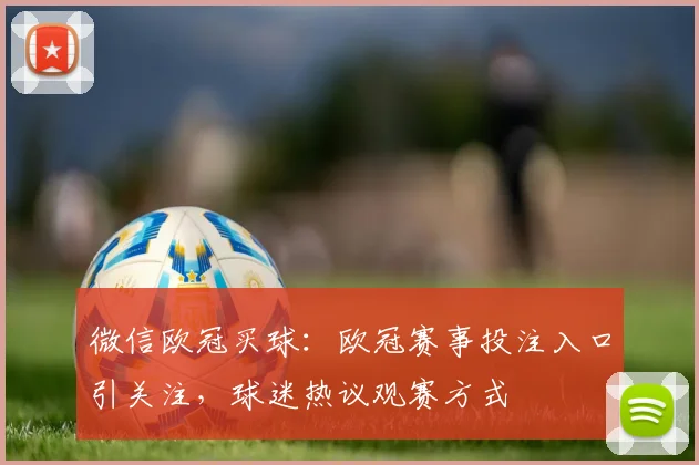 微信欧冠买球:欧冠赛事投注入口引关注,球迷热议观赛方式